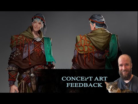 Видео: Concept Art Feedback #10 - разбор работы, ошибки и советы