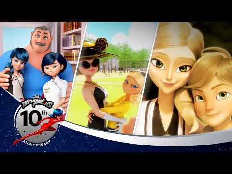 Видео: ЛЕДИ БАГ И СУПЕР-КОТ | 🔝 СЕМЬЯ  🐞 | 10 лучших моментов | 10-летний юбилей 💫