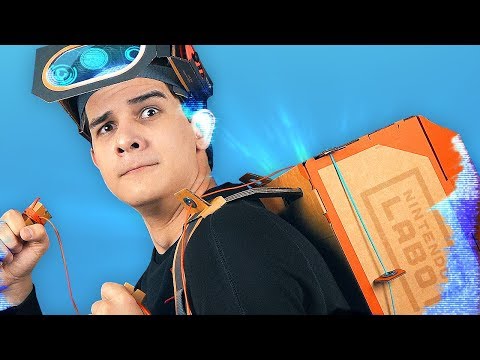 Видео: КОСТЮМ РОБОТА ИЗ КАРТОНА в Nintendo Labo!