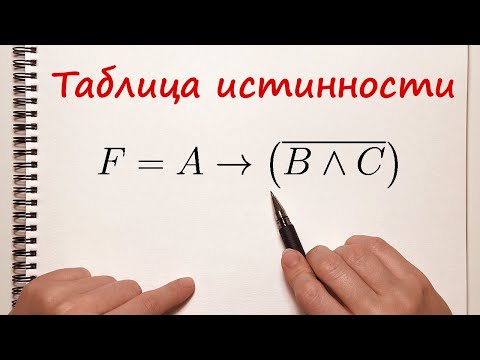 Видео: Логическая таблица истинности