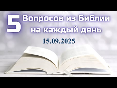 Видео: Вопросы по Библии || Библейская викторина на каждый день