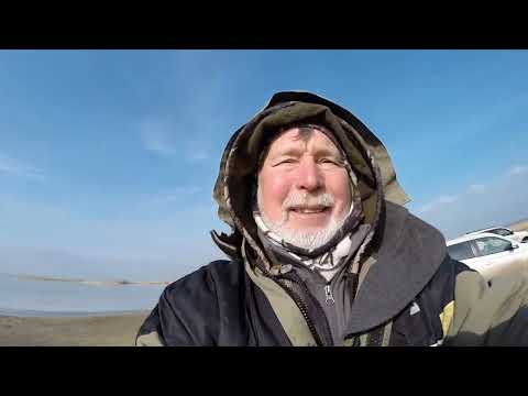 Видео: Лёд на Маныче. Как проехать на гусиный пляж. Стрелку. Балка Большая Садковка. Февраль 2023 год.