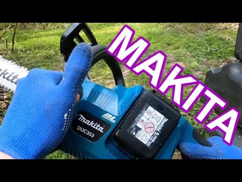 Видео: Цепная аккумуляторная пила MAKITA DUC 353