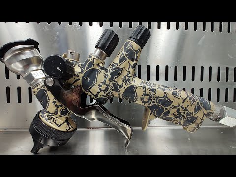 Видео: ANi Skull: Напыление PPG LVC-136 Clear