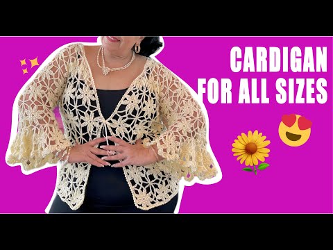 Видео: Кардиган для всех размеров — ЛЕГКО И БЫСТРО — ОТ ЛАУРЫ СЕПЕДЫ