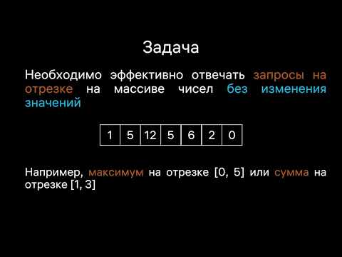 Видео: Sparse Table и Disjoint Sparse Table