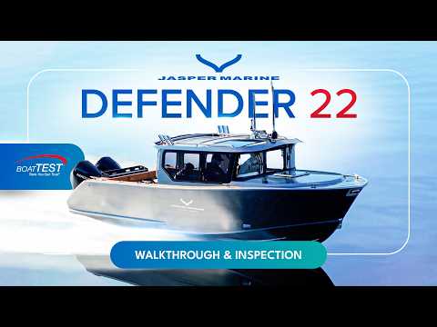Видео: Jasper Marine Defender 22 – скоростная алюминиевая рыболовная лодка