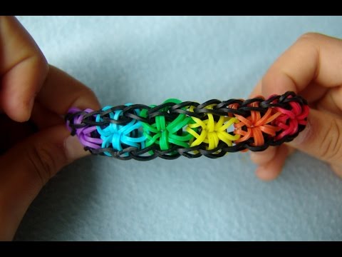 Видео: Как сделать браслет из резинок. Стиль "звездочки" starburst