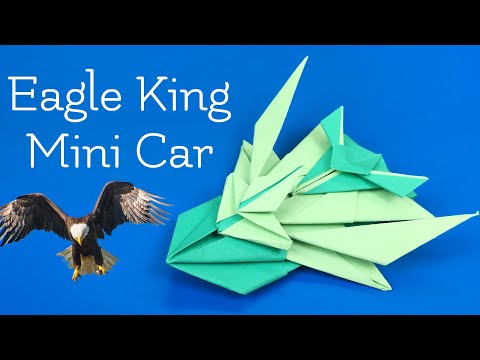 Видео: Как сделать мини машинку орла короля оригами 🟩 сделать мини машинку из бумаги