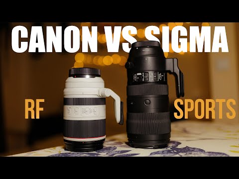 Видео: Canon RF 70-200 f2.8 VS Sigma Sports 70-200 f2.8 | Сравнение топовых телевиков