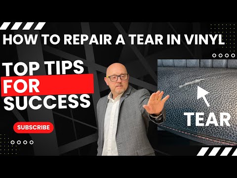 Видео: Как отремонтировать разрыв винила #vinylrepair