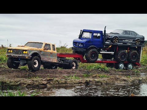 Видео: RC Transportation ... Такого груза Я НЕ ОЖИДАЛ! Перевес! ... RC OFFroad 4x4