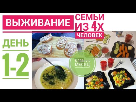 Видео: Карантин. ВЫЖИВАНИЕ СЕМЬИ из 4х человек 5.000 рублей на месяц. День 1-2. Будни мамы.