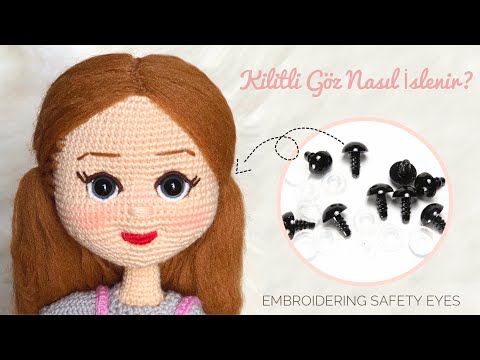 Видео: Техники амигуруми |  Как вышить защитные глаза?