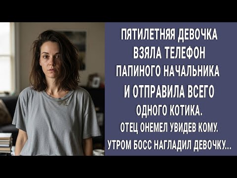 Видео: Малышка взяла телефон папиного начальника и отправила 😽КОТИКА. Отец побледнел увидев КОМУ...