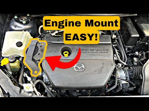 Видео: Замена опоры двигателя Mazda 5 2.3L, устранение вибрации и шума!