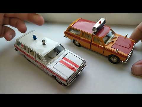 Видео: Модель СССР 1:43 Волга ГАЗ 2402 А24 "Скорая медицинская помощь".