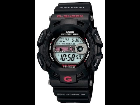 Видео: Обзор и настройка часов Casio G-Shock G-9100-1E [3088]