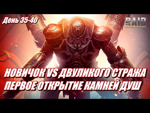 Видео: НОВИЧОК ПОБИЛ ДВУЛИКОГО И ХИМЕРУ | День 35-40 | Ур. 40-42 | Raid: SL