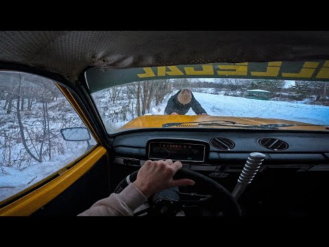 Видео: ЗИМНИЙ ДРИФТ НА ВАЗ 2102 ОТ 1 И 3 ЛИЦА