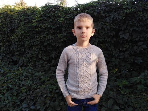 Видео: Джемпер "Отличник"/ Реглан сверху с ростком /Мастер класс
