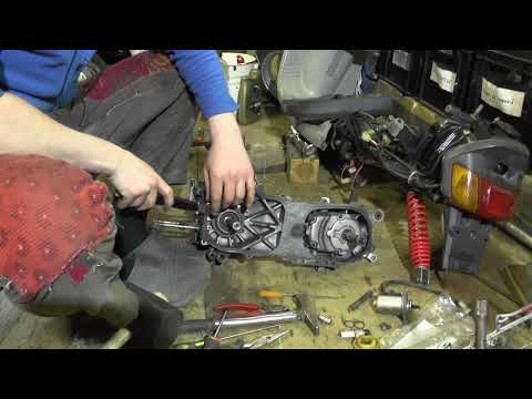 Видео: Yamaha Jog Poche разбираем двигатель часть 4