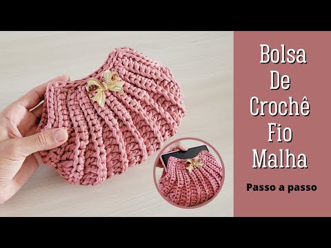 Видео: Вязание сумки крючком из пряжи пошагово Vyazaniye sumki kryuchkom iz pryazhi poshagovo