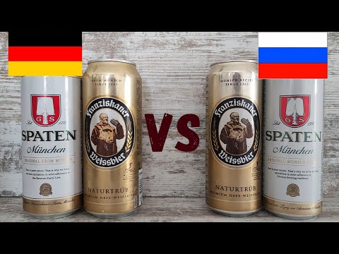 Видео: Немецкие Franziskaner и Spaten против наших \ Импортозамещение в пиве \ Пиво оригинал vs лицензии