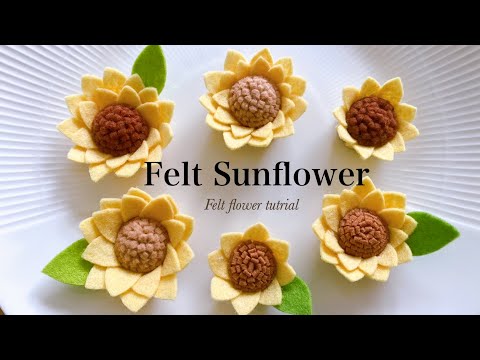 Видео: Как сделать подсолнух из фетра