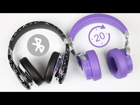 Видео: Беспроводные наушники Bluedio Air и Bluedio Vinyl Premium. 20 часов без подзарядки!