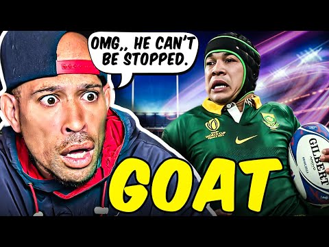 Видео: Американец РЕАКТИРУЕТ на регбийного козла ЧЕСЛИНА КОЛБЕ! Боже мой, его не остановить...