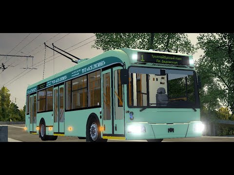 Видео: trolleybus fs? Бкм 321 на карте Дедовск по маршруту 1
