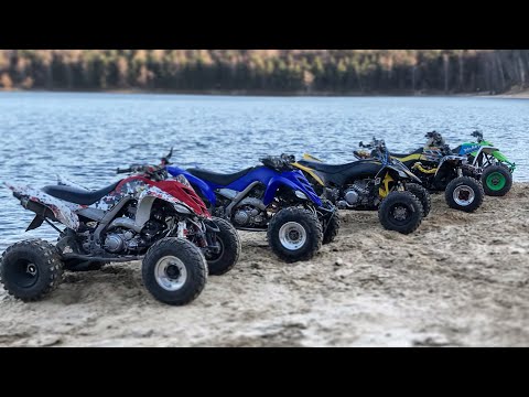 Видео: Лесная покатушка #2. ATV Yamaha YFZ450R / YFM700 / Banshee 350/ Honda TRX700/ Blaster /Suzuki DRZ400