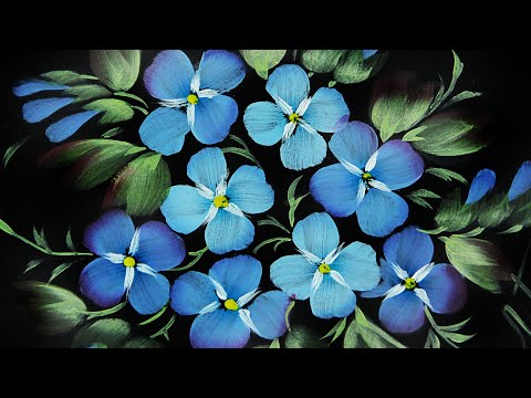 Видео: Акрил для начинающих. Урок по Жостовской росписи от Жостово Арт Студия. Художник Лариса Гончарова