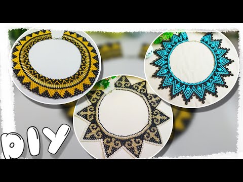 Видео: DIY ТРИ КОЛЬЕ В ЧЕРНОМ ЦВЕТЕ. БИСЕРОПЛЕТЕНИЕ