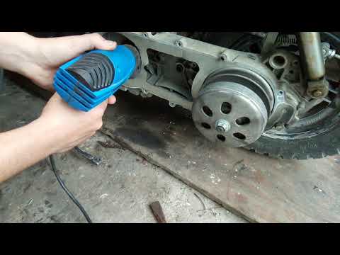 Видео: Как снять шестерню каленвала(кик стартера) ведомую на 4т GY6 125cc-150cc 152QMJ-157QMJ