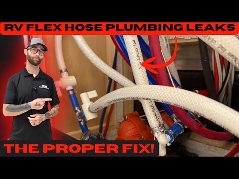 Видео: Гибкая сантехника в автодоме установлена ​​ПРАВИЛЬНО!