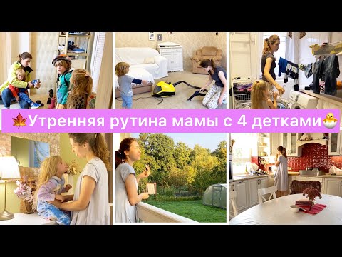 Видео: 🔥Утренняя рутина мамы с 4 детками 🧹мотивация на уборку и 🧑‍🍳готовку для многодетных мамочек.