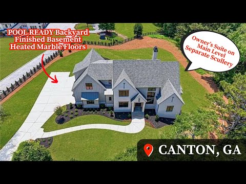 Видео: Жизнь в Кантоне, Джорджия | Стеклянные двери на заказ | Экскурсия по дому | Участок площадью боле...