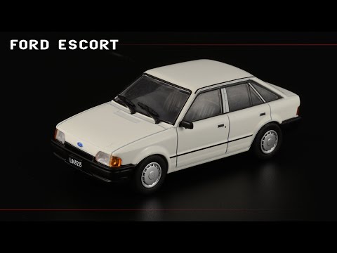 Видео: 1980-е, ABS и новый двигатель: Ford Escort GL Mk IV 1986 • Масштабные модели автомобилей 1:43