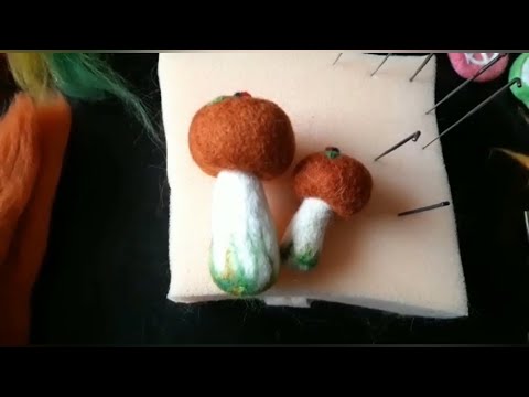 Видео: Мастер класс по сухому валянию из шерсти Грибочек ДК Современник