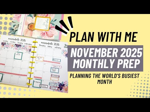 Видео: Подготовка ежемесячного планировщика на ноябрь 2025 г.