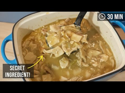 Видео: ЛЕНИВАЯ курица с клецками: я использую ЭТО вместо теста! (Простой рецепт) #готовка