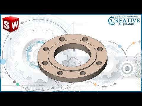 Видео: Фланец в Solidworks