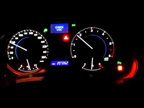 Видео: Горит VSC Lexus IS220D