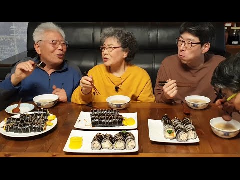 Видео: Гимбап Мукбанг (овощной жеммерт, майонез -каркап, сыр -шарнир) рецепт