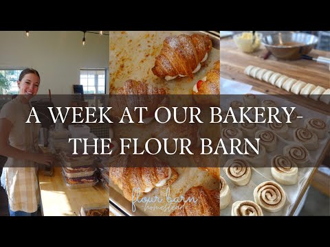 Видео: Неделя в нашей микро-пекарне Flour Barn — класс по приготовлению закваски, булочки с арахисовым м...
