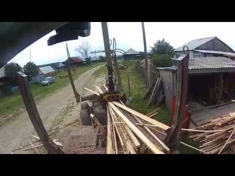 Видео: Разгрузка ГОРБЫЛЯ от первого лица, во двор. Атлант С-90. Action