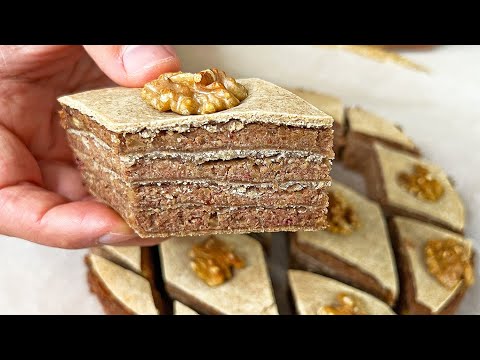 Видео: Новый немецкий рецепт! Без белой муки и сахара! Веганская пахлава в считанные минуты