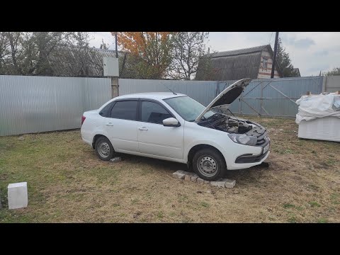 Видео: Очередная замена масла на Лада Гранта пробег 37830